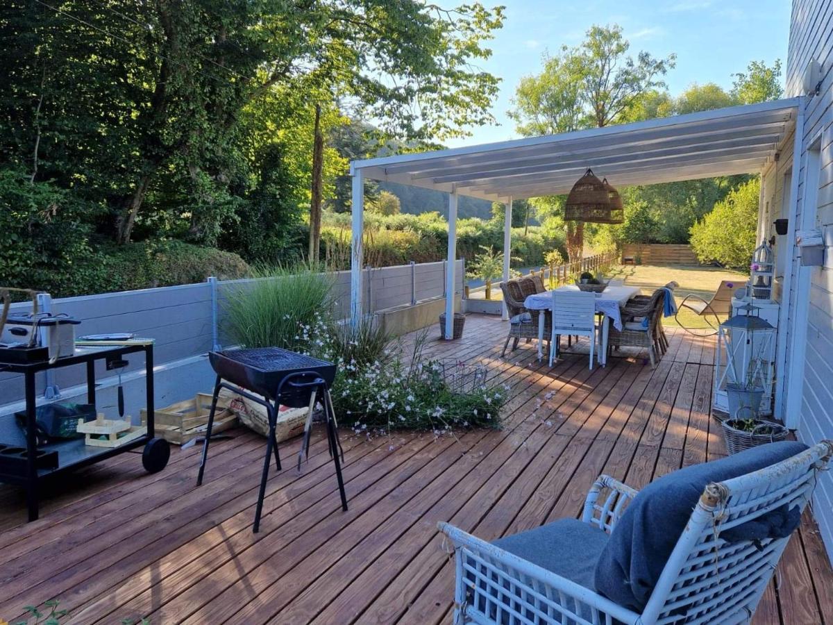 Lodge Avec Vue Sur La Riviere Lannion Kültér fotó